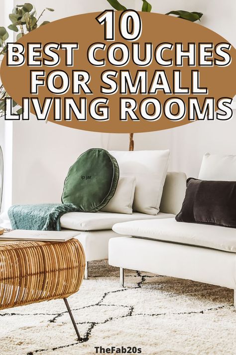 Small Living Couch Ideas, Apartment Living Room Couch Ideas, Seating Options For Small Living Room, Alternatives To Couches, Small Comfy Sofas, Compact Living Room Ideas Small Houses, Best Couch For Small Living Room, Couch For Small Apartment, Tiny Sofa Small Spaces