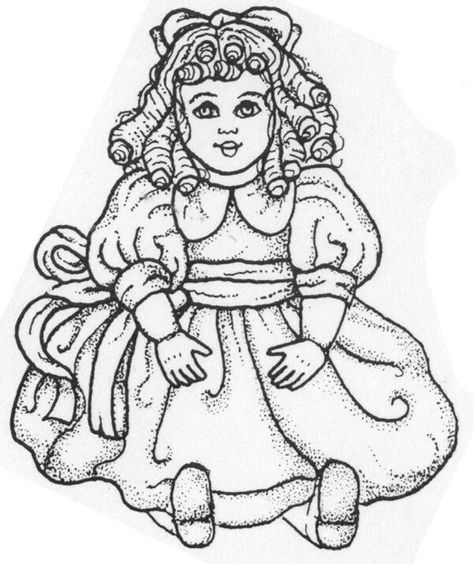 antique doll drawing - Yahoo Image Search Results Sitting Drawing, Doll Coloring Pages, Doll Sitting, Old Fashioned Toys, Stamps Vintage, Doll Drawing, Toddler Age, Old Dolls, Vintage Doll