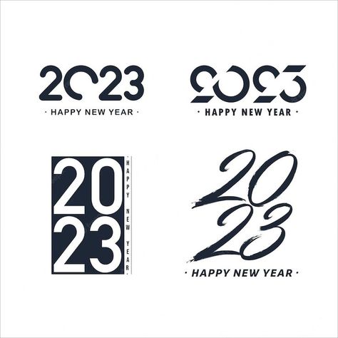 Circle Monogram Font Free, 2023 Text, Circle Monogram Font, Christmas Poster Design, 3d Numbers, Free Monogram Fonts, Colorful Fireworks, Digital Graphics Art, 2023 Happy New Year