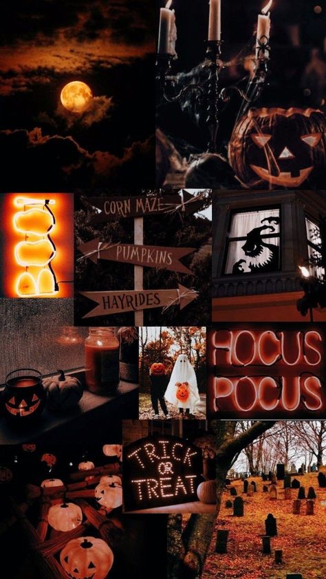 Halloween Collage, Autumn Phone Wallpaper, Helloween Wallpaper, 4k Wallpaper Download, Nightmare Before Christmas Wallpaper, October Wallpaper, Crochet Pumpkins, Halloween Wallpaper Iphone Backgrounds, Cute Home Screen Wallpaper