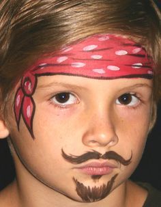 Bodysuit Tattoos, Pirate Face, Carnival Makeup, Face Painting Easy, Kids Face Paint, Body Suit Tattoo, Makeup Step By Step, Face Painting Halloween, Kids Makeup