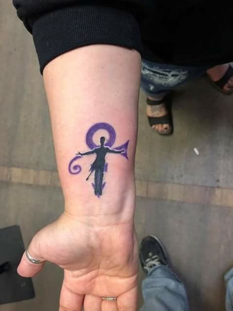 Prince Prince Rogers Nelson Tattoo Ideas, Prince Symbol Tattoo, Prince Tattoo Ideas, Prince Tattoo Purple, Musician Tattoo, Tattooing Supplies, Prince Tattoo, Prince Symbol, Love Symbol Tattoos