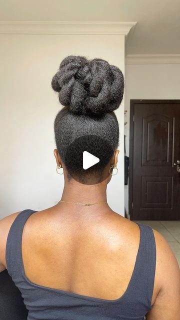 Eveh || Natural Hair Guru on Instagram: "No need for gel or heat. SAVE THIS HAIR STYLE FOR LATER📌 - #naturalhair #updo #topknot #highbun #noheathairstyles #nogelhairstyles #4chairstyles #hairgrowthjourney #bighairbigdreams #naturalhairstyles #updostyles #kinkynaturalhair" Natural 4c Hairstyles Ideas Short Hair Updo, 4c Natural Hairstyles No Gel, Natural Hair Styles No Gel, No Gel 4c Hairstyles, Styling Gel Hairstyles For Black Hair, Natural Hair Bun Styles Updo, 4c Hair Updo, 4c Bun Hairstyles, How To Style 4c Natural Hair