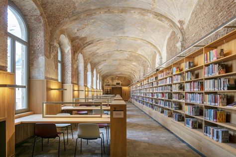 New public library in Mechelen reveals the heart of an original Baroque monastery | Archello Library Architecture, City Library, Dormer Windows, The Cloisters, Library Design, Structural Engineering, Architecture Plan, Architecture Fashion, Residential Building