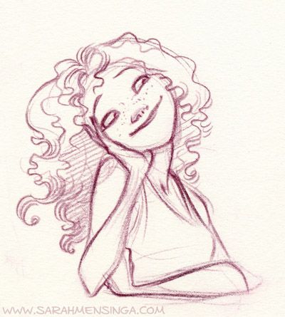 cute sketch of a girl. by Sarah Mensinga Character Design Cartoon, Girl Drawing Sketches, Cute Sketches, Character Sketches, Character Sketch, A Drawing, Drawing People, Girl Drawing, Figure Drawing