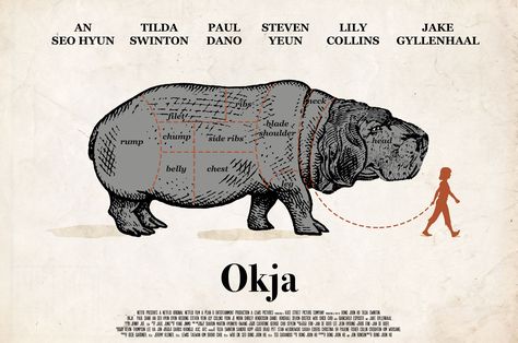 The goal was to realize an alternative movie poster. In this case the movie chosen is “Okja”. A 2017 American-South-Korean movie. Okja Movie Poster, Okja Movie, Uni Room, Alternative Movie Posters, Favorite Movie, The Goal, South Korean, Movie Art, Movie Poster