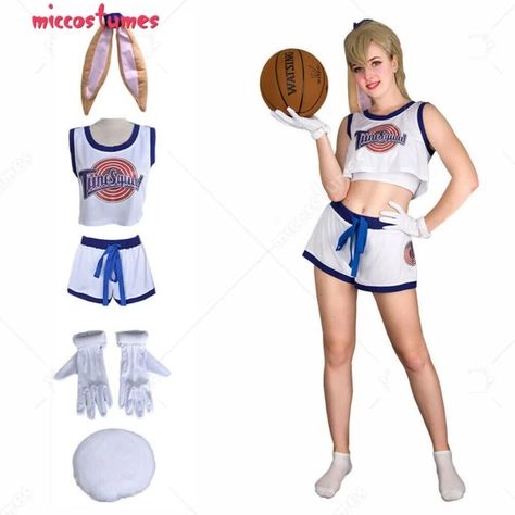 Superstar Costume, Evil Queen Halloween Costume, Lola Bunny Costume, Bunny Ears And Tail, Bunny Cosplay, New Halloween Costumes, Crush On You, Lola Bunny, Short Gloves