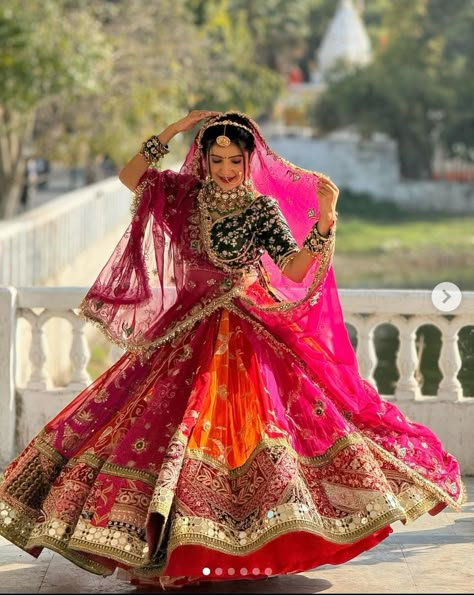 Rajasthani Poshak, Rajasthani Bride, Latest Bridal Lehenga Designs, Rajasthani Dress, Navratri Dress, Rajputi Dress, Bridal Lehenga Designs, Latest Bridal Lehenga, Wedding Lehenga Designs