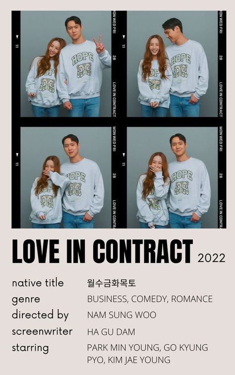 Love In Contract Kdrama, Drama Recommendation, Love In Contract, Poster Kdrama, Korean Vibes, Poster Drama, Go Kyung Pyo, Kim Jae-young, Drama Fever