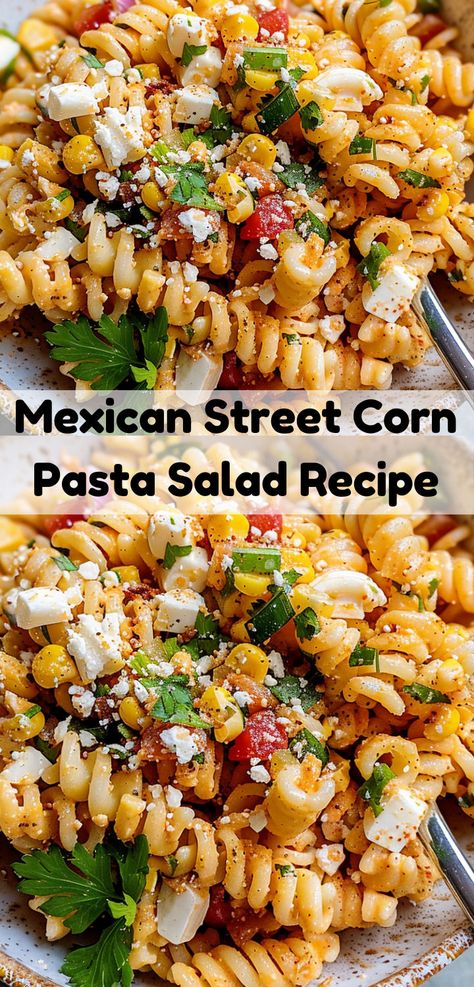 Need a unique salad recipe? Discover our Mexican Street Corn Pasta Salad Recipe, combining Mexico street corn flavors with pasta for a delicious corn salad twist. Corn Flavors, Cold Corn Salad, Mexican Pasta Salad Recipes, Unique Salad Recipes, Mexican Street Corn Pasta Salad, Mexican Street Corn Pasta, Street Corn Pasta Salad, Street Corn Pasta, Mexican Pasta Salad