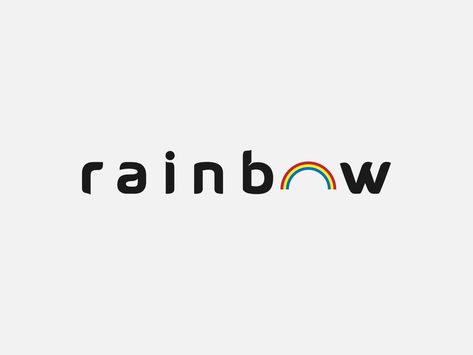 Pride Logo Design, Logo Design Rainbow, Rainbow Logo Ideas, Lgbtq Logo, Rainbow Graphic Design, Rainbow Logo Design Ideas, Rainbow Branding, Rainbow Logo Design, Rainbow Typography