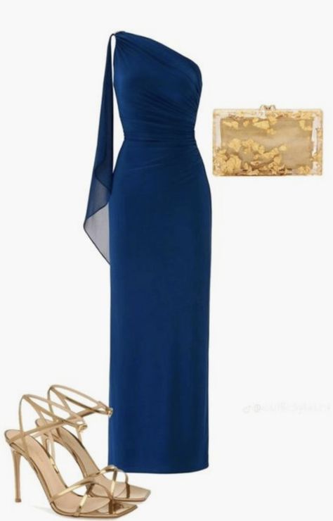 Classy Gala Dress, Formal Wedding Dresses For Guest, Classy Wedding Outfits Guest, Wedding Guest Picture Ideas, Classy Lifestyle Aesthetic, Formal Wedding Guest Dress Winter, Prom Aesthetic Party, Blue Wedding Guest Outfit, Wedding Outfits For Guest