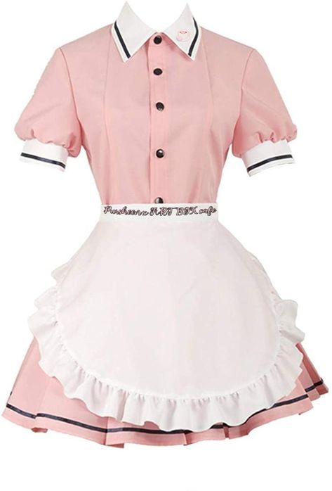 Bakery Uniform Ideas Woman, Waitress Uniform Aesthetic, Japanese Cafe Uniform, Cute Baker Outfit, Chef Outfit Aesthetic, Maid Dress Reference, Cafe Uniform Aesthetic, Maid Cafe Uniform, Cute Chef Outfit