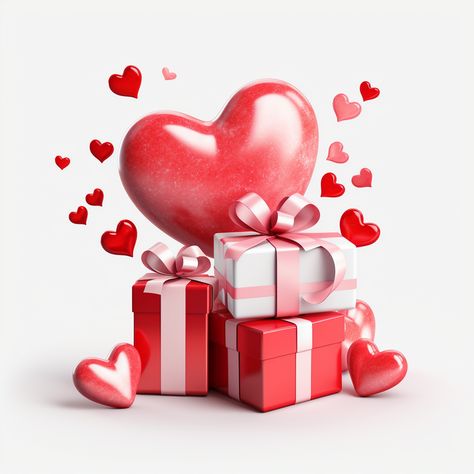 Png White Background, Gift Box Png, Background Png Images, Box Png, Ribbon Png, Love Box, Greeting Card Illustration, Balloon Gift, Valentine's Day Greeting Cards