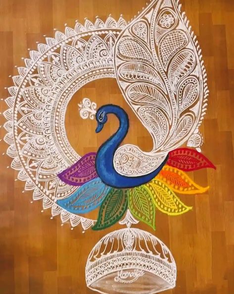 Diwali Rangoli Designs 2022: Simple Beautiful Diwali Rangoli - Easy Rangoli Art, Drawing Mandalas, Organisation, Drawing Diwali, Cartoons Rangoli Design, Cartoons Rangoli, Drawing With Color, Diwali Rangoli Designs, Rangoli Designs Simple Diwali, Rangoli Designs Photos