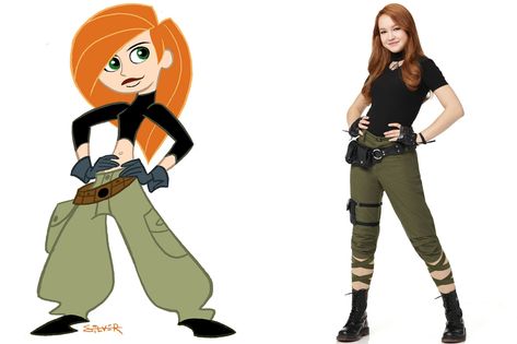 <em>Kim Possible</em>: See the first photo of Disney's live-action movie Samhain Costume, Movie Characters To Dress Up As, Kim Possible Movie, Kim Possible Costume, Kim Possible Characters, Kim Possible Cosplay, Halloween Aesthetics, Disney Characters Costumes, Movie Character Costumes