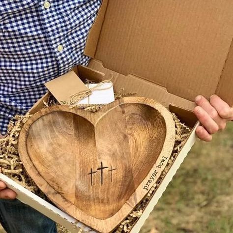 Amazon.com: Heart Prayer Bowl with Cards, Christian Wooden Heart Bread Bowl, Wood Prayer Dough Bowl with Cards, Religious Gifts Christians Gifts Congregation Gifts (Brown): Home & Kitchen Congregation Gifts, Prayer Bowl, Engraved Cross, Teachers Gifts, Prayer Room, Eid Al Fitr, Dough Bowl, Wood Home Decor, Wall Crosses