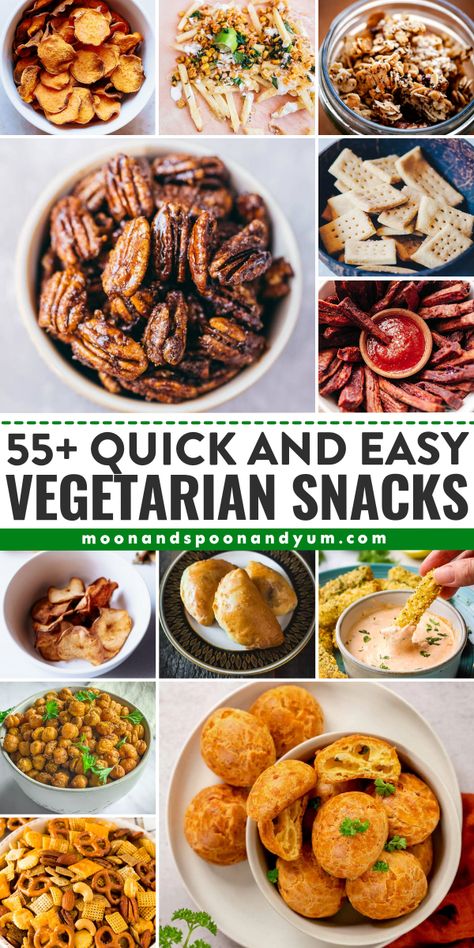 Looking for healthy, tasty, and easy vegetarian snacks? If you’re on the lookout for delicious nibbles that are meat-free and hassle-free, you’ve come to the right place. Check out this ultimate list of over 55+ delicious recipes that will satisfy any craving! Simple Vegetarian Snacks, Party Snacks For Adults Vegetarian, Quick Vegetarian Snacks, Easy Vegetarian Snacks, Vegetarian Snack Recipes, Vegetarian Snacks Easy, Vegetarian Appetizers Easy, Vegetarian Snack, Healthy Vegetarian Snacks