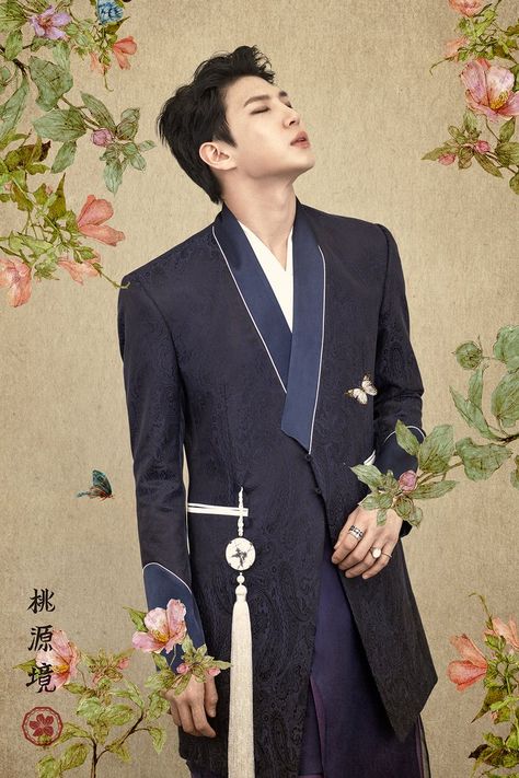 Hanbok Male, Vixx Wallpaper, Vixx Members, Ravi Vixx, Modern Hanbok, Korean Hanbok, Jellyfish Entertainment, Traditional Korean, Shangri La