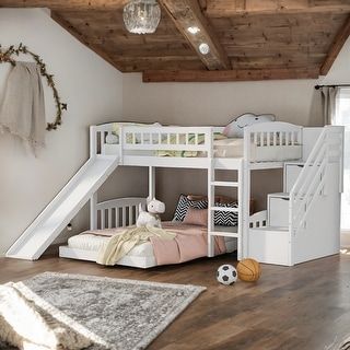 Nestfair Full Over Full WoodBunk Bed with Roof - On Sale - Bed Bath & Beyond - 35454757 Brother Bunk Beds, Toddler Boys Bedroom Themes, Sisters Bedroom, Twin Beds For Boys, Bunk Beds For Girls Room, Bunk Beds For Boys Room, Sister Bedroom, Boys Bedroom Themes, House Bunk Bed