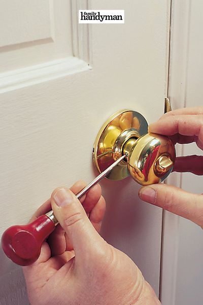 How To Open A Locked Door Without Key, Locked Door, Door Repair, Bedroom Door, Dinner Fork, Diy Home Repair, Door Makeover, Bathroom Doors, Bedroom Doors