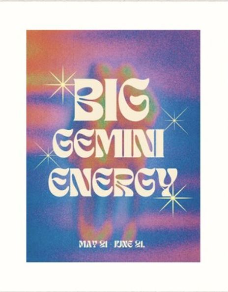 gemini poster/aesthetic artwork Leo Energy, Edgy Girls, Zodiac Collection, Energy Art, Poster Artwork, New Sticker, Cool Artwork, Wall Collage, Cotton Paper