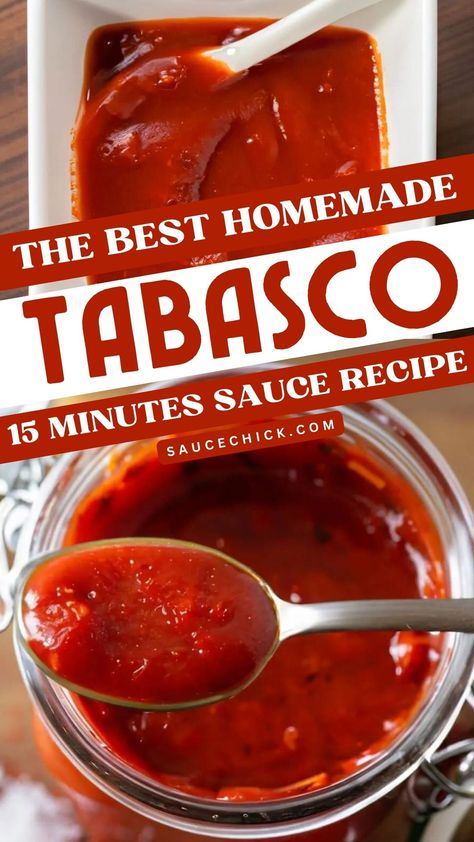 Tabasco Sauce Diy Tabasco Sauce, Canning Tabasco Peppers, Tabasco Pepper Recipes, Homemade Tabasco Sauce Recipe, Tabasco Sauce Recipe, Tabasco Recipes, Tabasco Hot Sauce, Infused Recipes, Chili Pepper Recipes