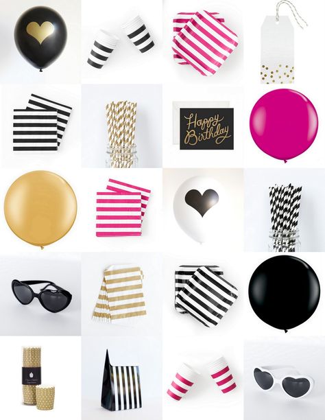 The TomKat Studio: Kate Spade Inspired Birthday Party - Black, White, Pink and Gold Kate Spade Bridal Shower Theme, Kate Spade Party Theme, Kate Spade Birthday Party, Kate Spade Inspired Party, Kate Spade Theme, Kate Spade Party, Kate Spade Bridal Shower, Kate Spade Bridal, Kate Spade Inspired