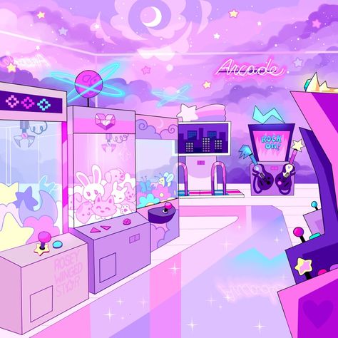 Pastel Cyberpunk Aesthetic, Space Aesthetic Pastel, Kawaii Retro Aesthetic, Pastel Arcade, Kawaii Gamer Aesthetic, 90s Pastel Aesthetic, Kawaii Arcade, Pastel Gamer Aesthetic, Pastel Vaporwave