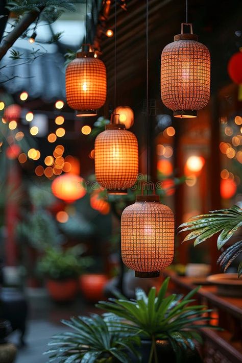 Hanging lanterns wedding