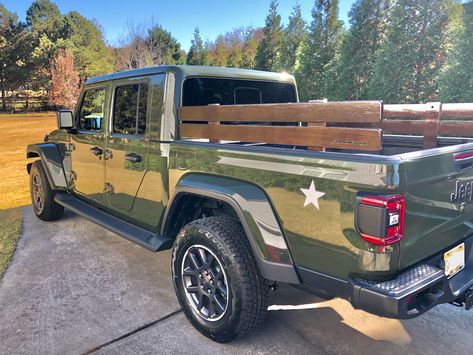 Truck Bed Wood Floor, Wooden Jeep, Wood Truck Bedding, Ram Sport, Jeep Gladiator Work Truck, Jeep Gladiator On 40s, Jeep Gladiator Bed Rack, Truck Bed Camper, Bed Rails