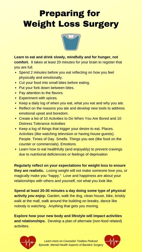 New on-demand CEU class on the Mental Health Aspects of Bariatric Surgery.  Register at: https://allceus.com/counselortoolbox Pre Op Vsg Diet, Before Bariatric Diet, Biatric Surgery Before And After, Bariatric Recipes Pre Op, Gastric Bypass Vitamin List, Bariatric Bypass Surgery, Roux En Y Surgery, Bariatric Pre Op, Pre Surgery Bariatric Diet