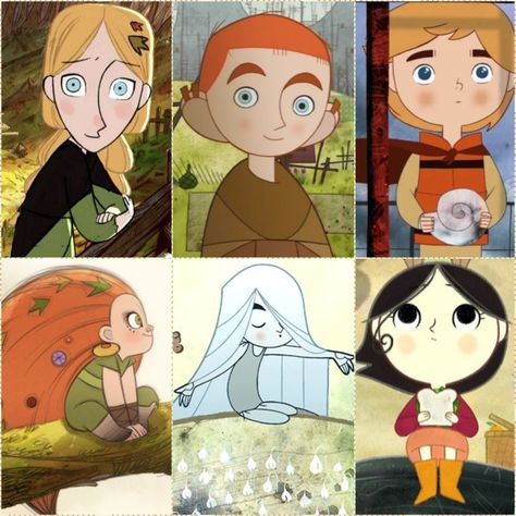 Cartoon Saloon, Song of the Sea, The Secrets of Kells, Wolfwalkers, Tom Moore Tom Moore Art, Song Of The Sea Character Design, Cartoon Saloon Art, Animated Show Characters, The Secret Of Kells Art, The Song Of The Sea, Cartoon Saloon Concept Art, Secret Of The Kells, Song Of The Sea Art