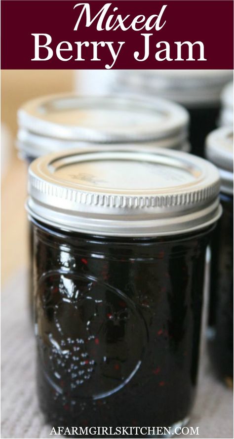 Mixed Berry Recipes, Berry Jam Recipe, Butter Packaging, Easy Jam Recipe, Mix Berry, Fruit Jam Recipes, Mixed Berry Jam, Tarzan Movie, Blueberry Jam Recipe