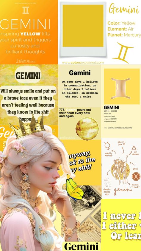 Gemini ♊️ #wallpaper #books #music #vibes #beauty #nature #vintage #outfitinspo #homedecor #aesthetic #astrology #zodiac #gemini Gemini Midheaven, Gemini Wallpaper, Gemini Color, Wallpaper Books, Gemini Quotes, Zodiac Gemini, Music Vibes, Friendship And Dating, Nature Vintage