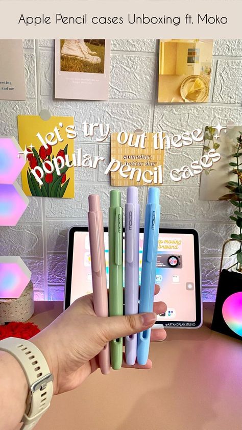 artandplanstudio on Instagram: Wait.. it looks like a REAL PEN?! 😲🤩 I’m so excited to try out these popular apple pencil cases, thanks to @moko_a_lifestyle! ✨ I love how… Moko Apple Pencil Case, Apple Pencil 1st Generation Case, Apple Pencil Accessories, Apple Pen Case, Apple Pencil Cover, Apple Pencil Case, Pencil Accessories, Apple Aesthetic, Apple Pen