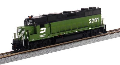 Athearn Genesis HO G40519 GP38-2, Burlington Northern #2087 | ModelTrainStuff.com $129.99 Model Train Accessories, Hobby Trains, Train Model, Burlington Northern, Model Train Sets, Norfolk Southern, Porch Area, Toy Trains, Lionel Trains