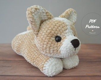 Crocheted Corgi Pattern, Corgi Crochet Pattern, Corgi Crochet, Amigurumi Puppy, Yarn Blanket, Amigurumi Dog, Dog Crochet, Crochet Plushies, Crochet Dog Patterns