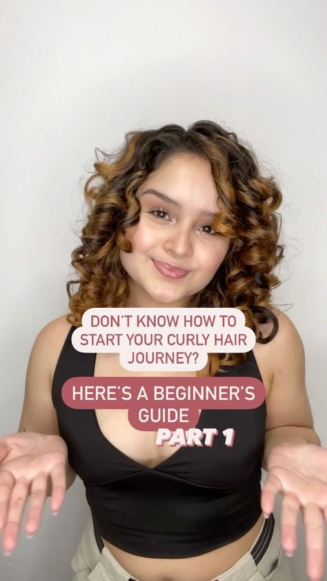 kayscurlies on Instagram: Starting your curly hair journey? Here’s a beginner’s guide on how to start PART 1 💖 ✨ Posting part 2 tomorrow! I’ll be going more in… How To Start Curly Hair Journey, Curly Hair Journey, Hair Journey, Beginners Guide, Curly Hair, Curly Hair Styles, To Start, Hair, On Instagram