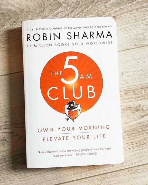 5am Club Book, The 5 Am Club Book, The 5 Am Club, 5 Am Club, 5am Club, Am Club, Books To Read Nonfiction, Self Development Books, Life Changing Books