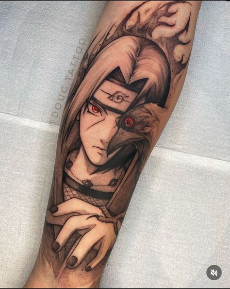 Naruto Sleeve, Itachi Tattoos, Itachi Tattoo Ideas, Anbu Tattoo, Itachi Tattoo, Kakashi Tattoo, Naruto Tattoos, Itachi Anbu, The Hokage