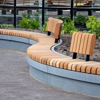 Urban Furniture, Cheap Patio Furniture, Parks Furniture, Urban Landscape Design, Cheap Patio, Desain Lanskap, Public Seating, Wall Seating, Landscape Architecture Design