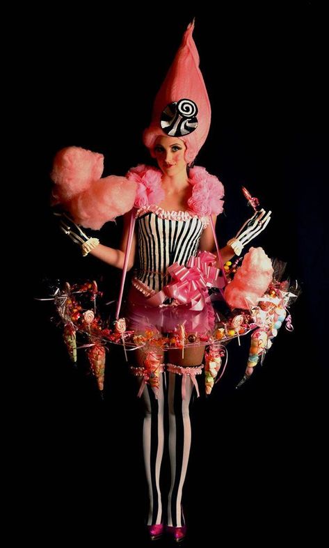 Candy Girls, Candy Costumes, Dark Circus, Night Circus, Circus Costume, Candy Floss, Candy Girl, Circus Theme, Circus Party