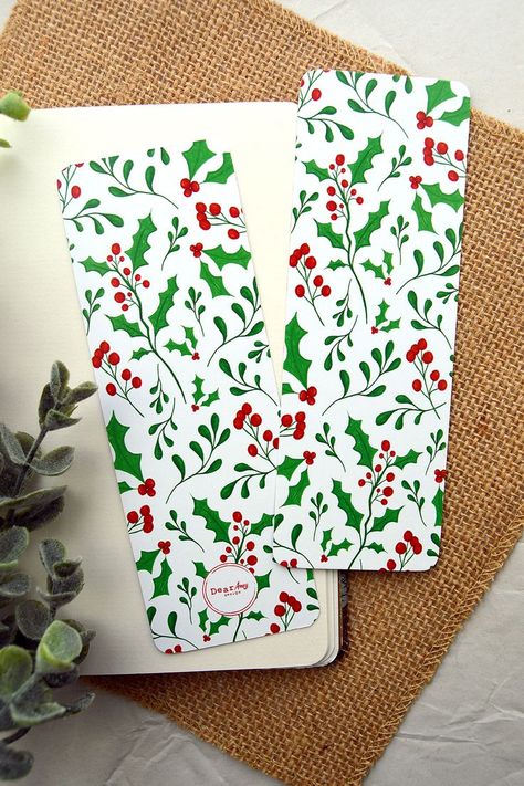 Christmas Bookmark Ideas, Diy Christmas Bookmarks, Xmas Bookmarks, Christmas Bookmarks Diy, Winter Bookmarks, Bookmarks Christmas, Christmas Bookmark, Handmade Bookmarks Diy, Christmas Drawings