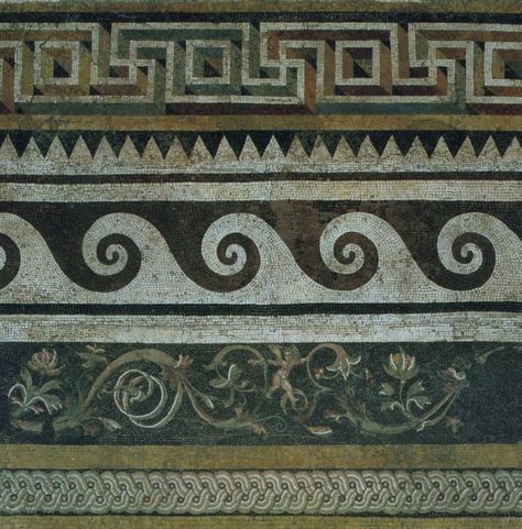 Ancient Greek Mosaic Opus Vermiculatum, Greek Mosaic, Greek Pattern, Greece Art, Ancient Greek Art, Greek Pottery, Ancient Greek Architecture, Greek History, Ancient World