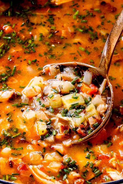 Navy Bean Soup - Carlsbad Cravings Crock Pot Navy Bean Soup, Navy Bean Soup Crockpot, Chicken Potatoes Carrots, Navy Bean Recipes, Bean Soup Crockpot, Dry Beans Recipe, Ham Soup Recipes, Navy Bean Soup, White Bean Soup Recipes