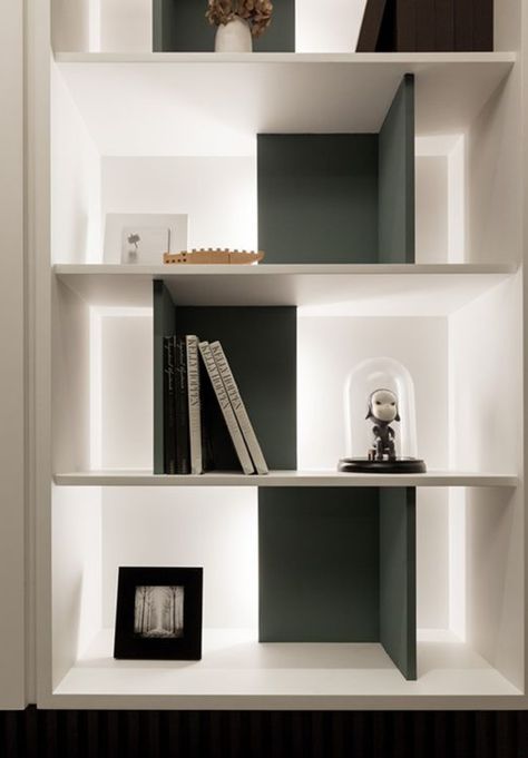 Minimalism Living, Shelving Design, Regal Design, Bookshelf Design, 아파트 인테리어, Design Del Prodotto, Bookcase Shelves, Furniture Details, Shelf Design