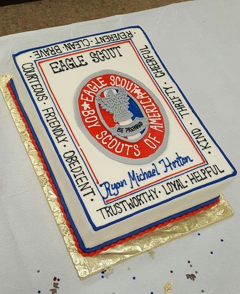 Eagle Scout celebration cake Eagle Scout Court Of Honor Cake Ideas, Eagle Scout Court Of Honor Party Ideas, Eagle Scout Court Of Honor Cakes, Eagle Scout Decoration Ideas, Eagle Scout Celebration Ideas, Eagle Court Of Honor Cake, Eagle Scout Ceremony Ideas, Eagle Scout Party Ideas, Eagle Ceremony Ideas