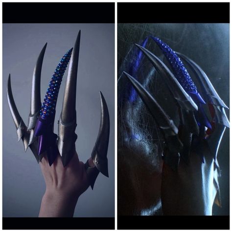 Dragon Claw Gloves, Fantasy Claws, Claws Aesthetic, Dragon Claws, Cosplay Instagram, Evelynn League Of Legends, Happy Birthday Tom, Sci Fi Character Design, Black Claws