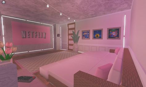 Hello Kitty Room Decor, Y2k Room, Blocksburg Room Ideas￼, Modern Tropical House, House Decorating Ideas Apartments, Small House Layout, Hello Kitty Rooms, Diy House Plans, Soft Pink Theme